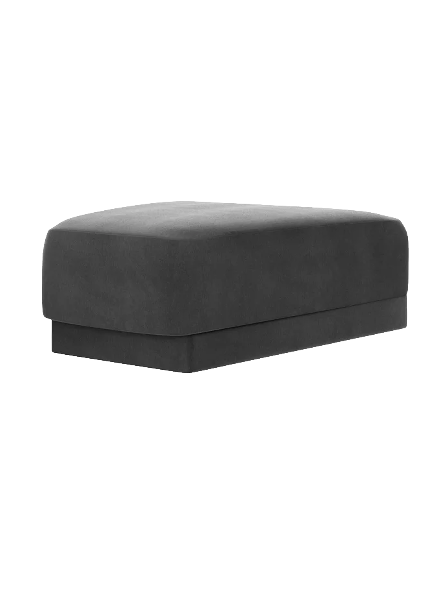 
Pouf design « Miley » 83 x 78 cm - Velours Gris