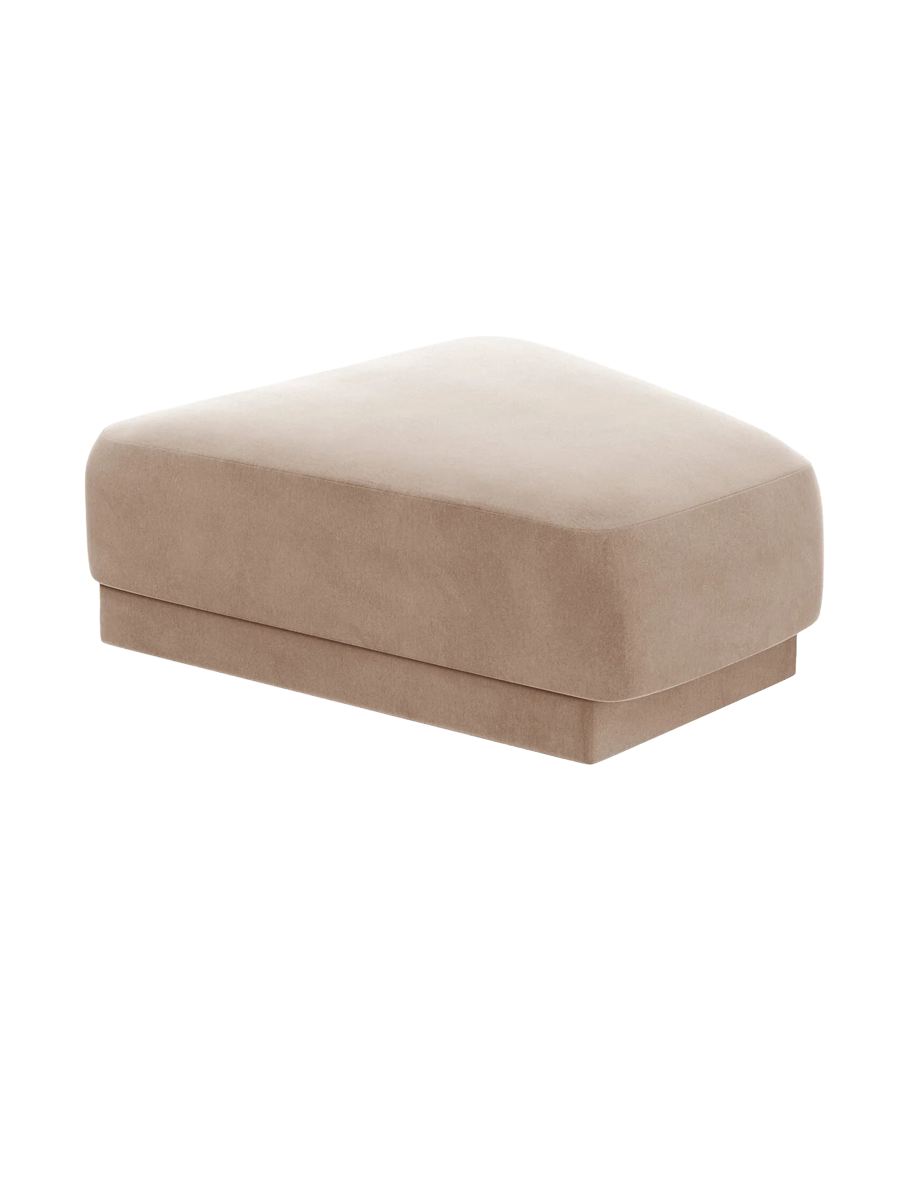 
Pouf design « Miley » 83 x 78 cm - Cappuccino velouté