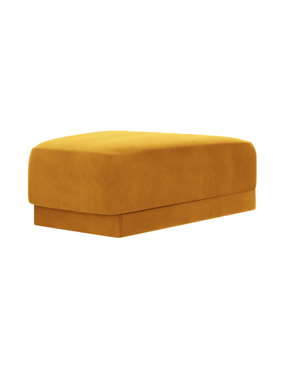
Pouf design « Miley » 83 x 78 cm - Velours moutarde