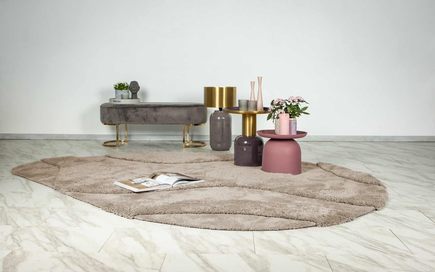 
Tapis asymétrique « Milano 802 » – Beige - 160 x 230 cm