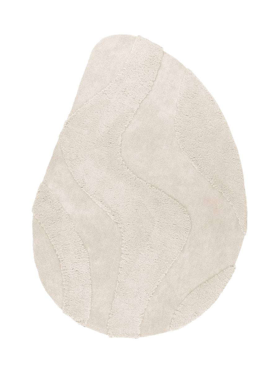 
Tapis asymétrique « Milano 802 » - Ivoire - 160 x 230 cm