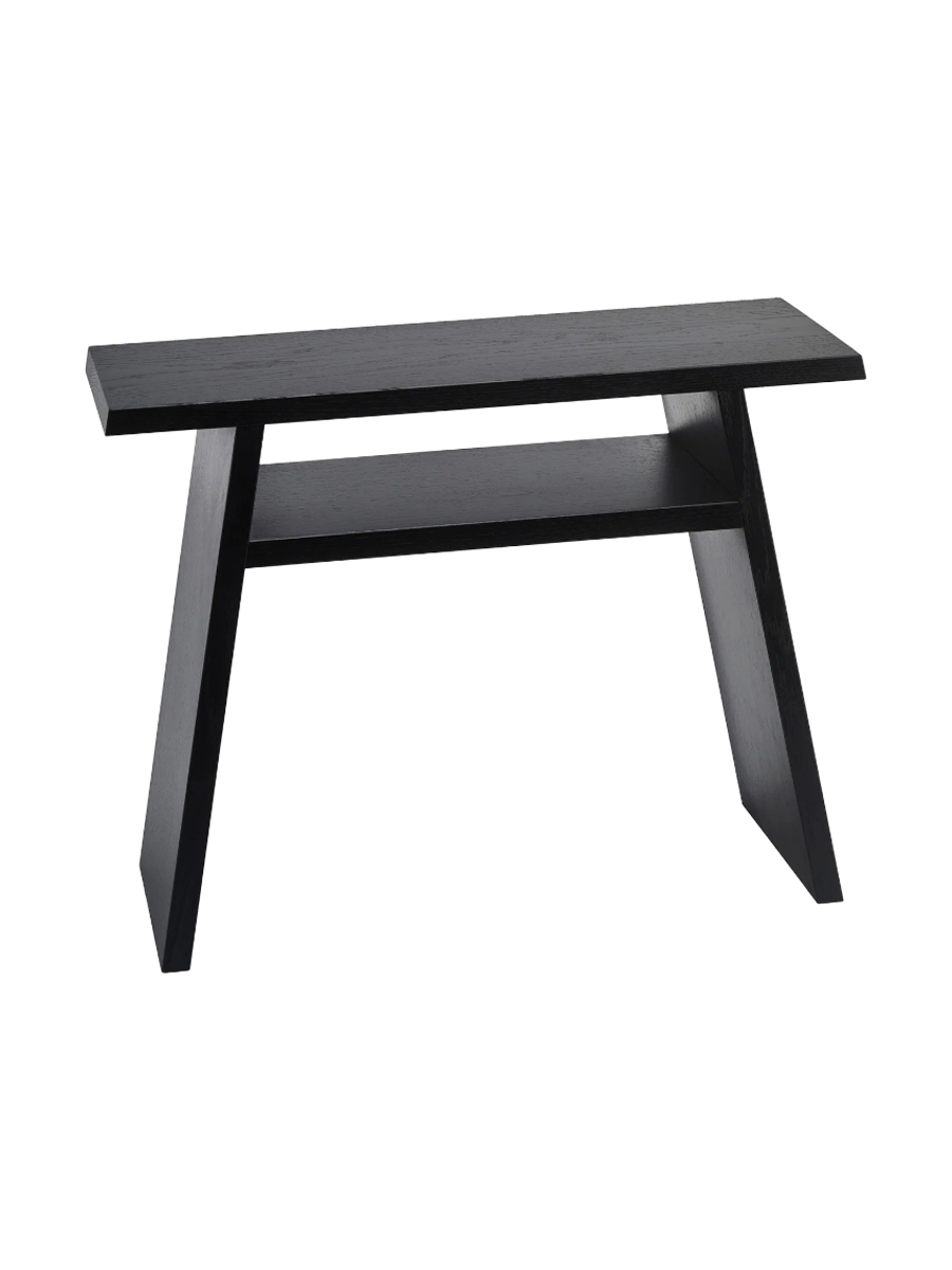 
Handcrafted Premium Shower Stool "Mink" made of solid oak wood - Black