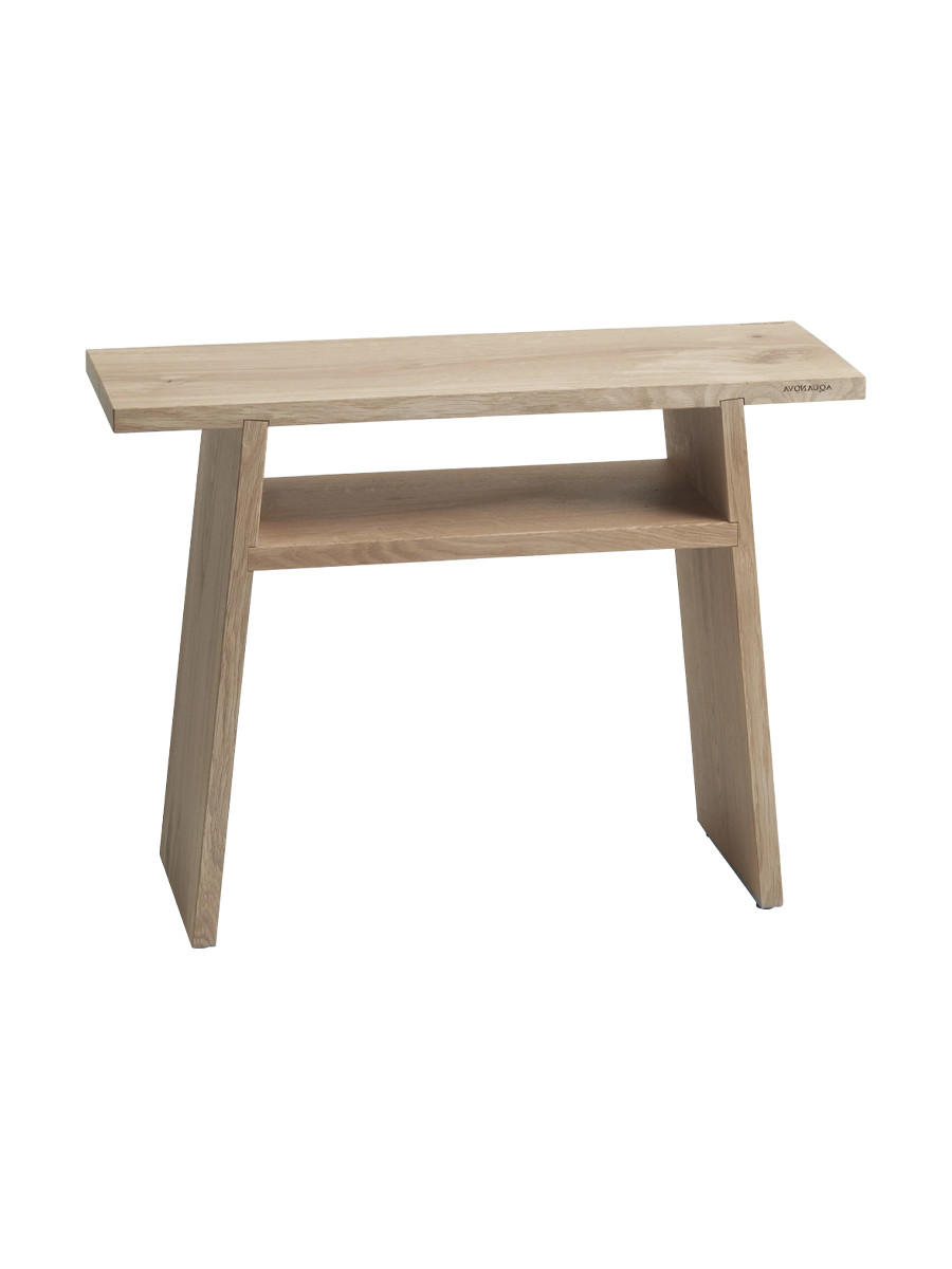 
Handcrafted Premium Shower Stool "Mink" made of solid oak wood - Natural