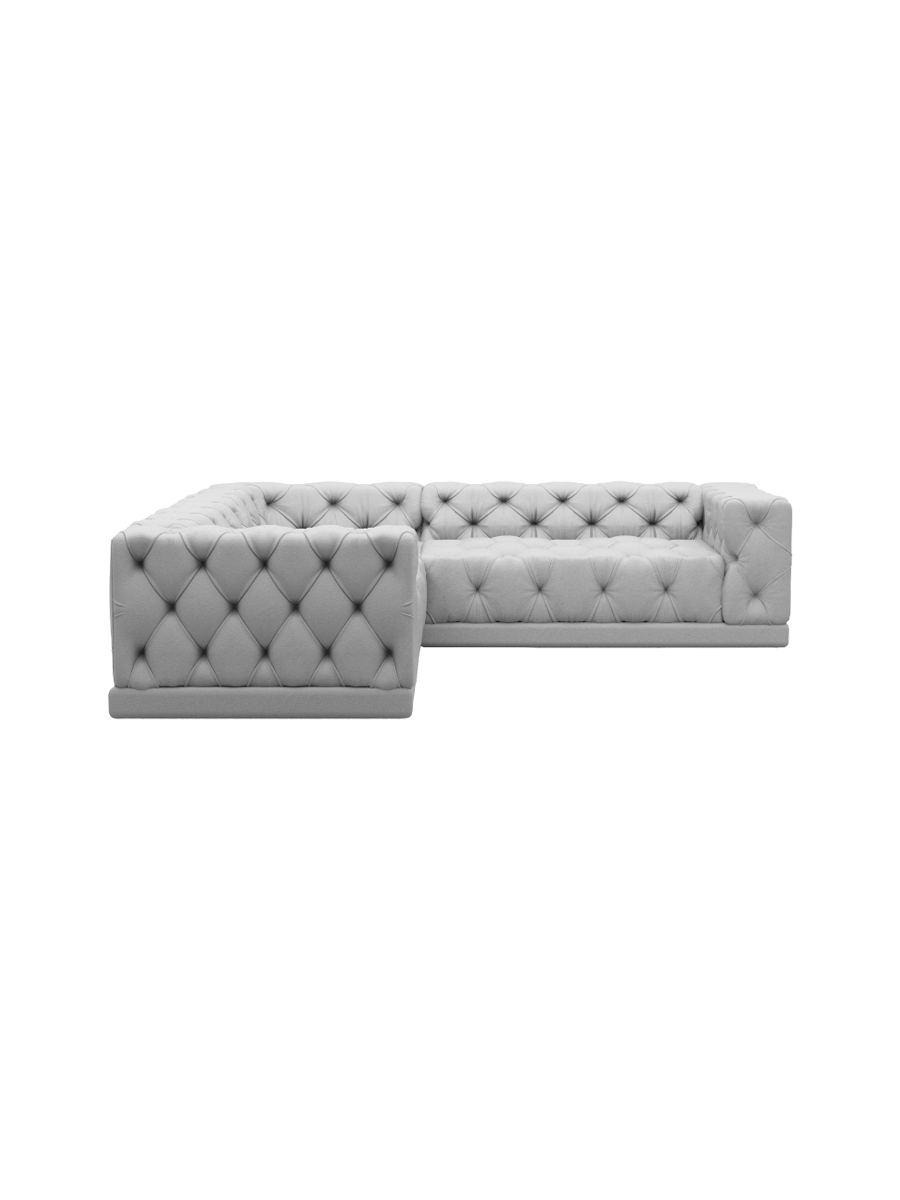 
5-Sitzer Design Echtleder Ecksofa „Malika“ - Echtleder Beige