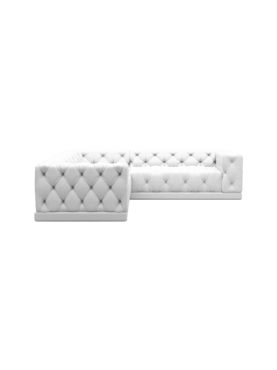 
5-Sitzer Design Echtleder Ecksofa „Malika“ - Echtleder Beige