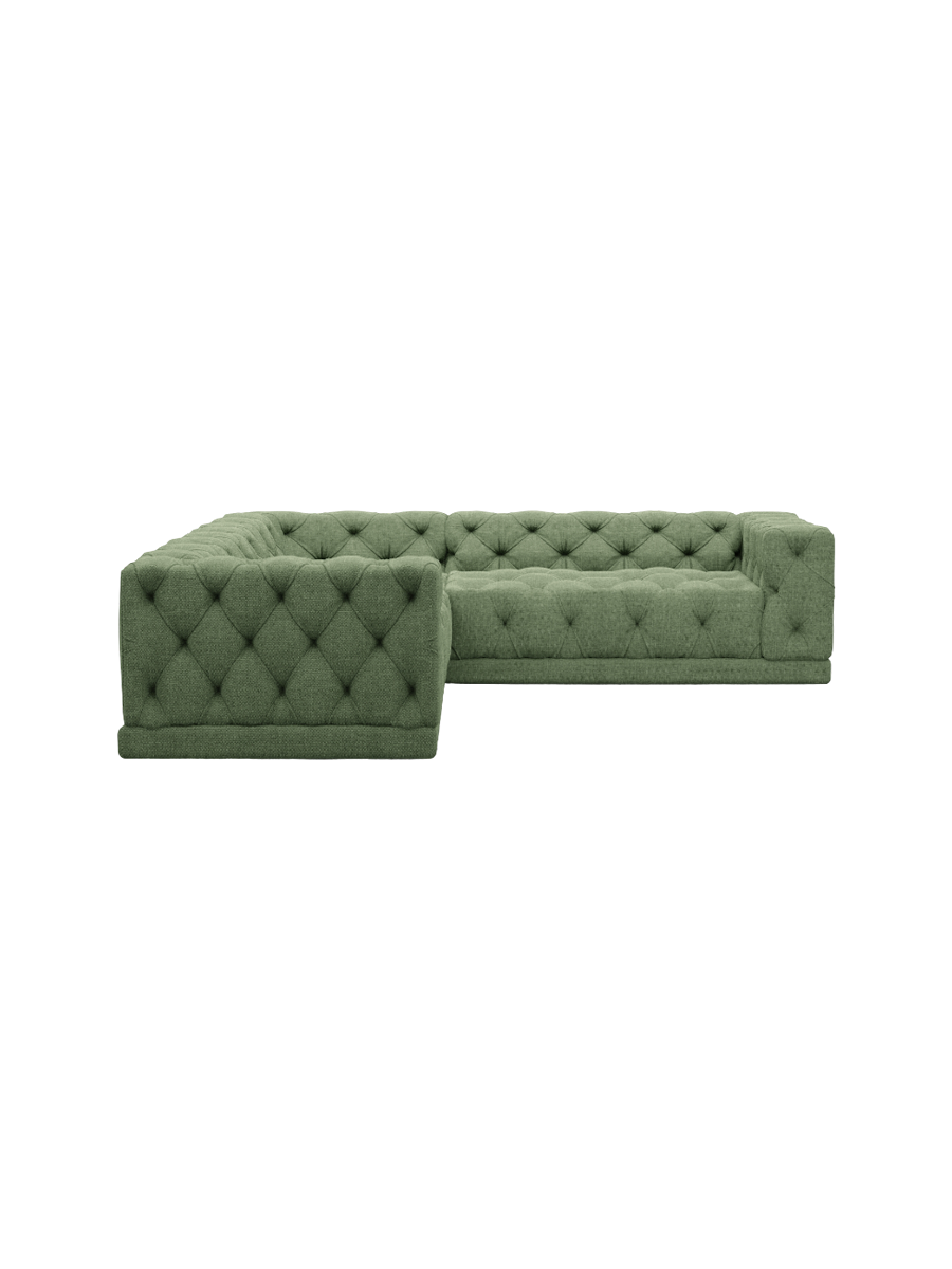 
5-Sitzer Design Ecksofa „Malika“ mit Strukturstoff-Bezug - Strukturstoff Anthrazit