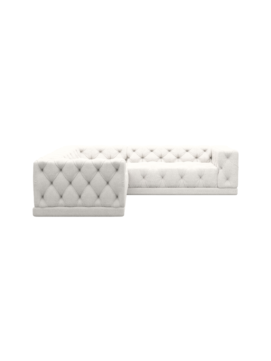 
5-Sitzer Design Ecksofa „Malika“ mit Strukturstoff-Bezug - Strukturstoff Anthrazit