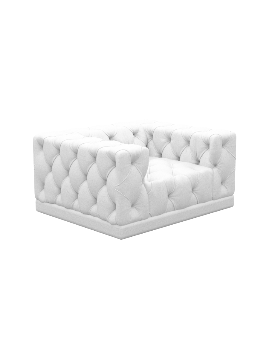 
Design Echtleder Loungesessel „Malika“ - Echtleder Beige