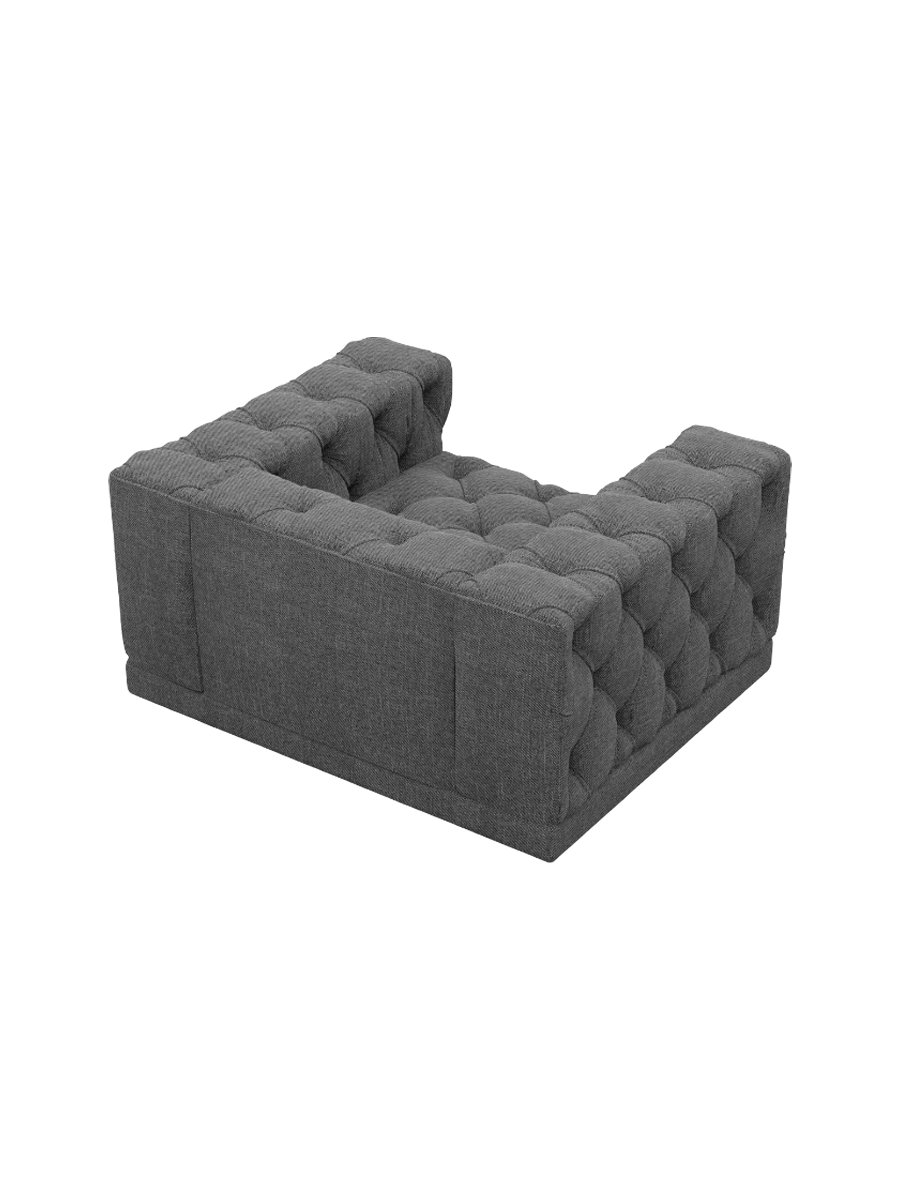 
Design Loungesessel „Malika“ mit Strukturstoff-Bezug - Strukturstoff Anthrazit