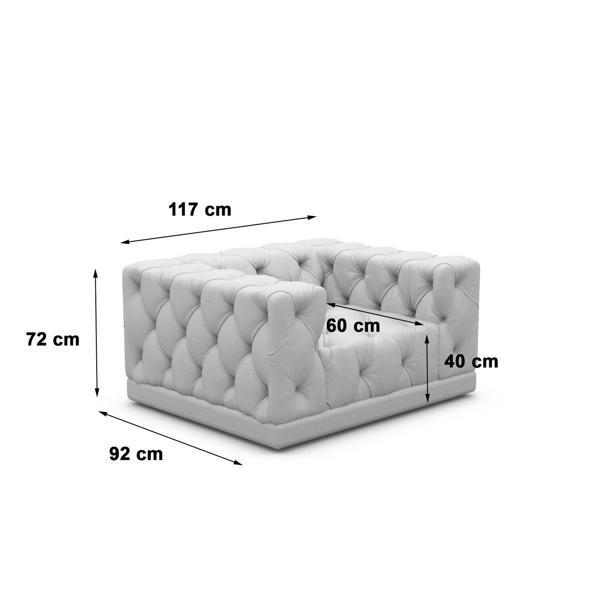 
Design Loungesessel „Malika“ mit Strukturstoff-Bezug - Strukturstoff Anthrazit