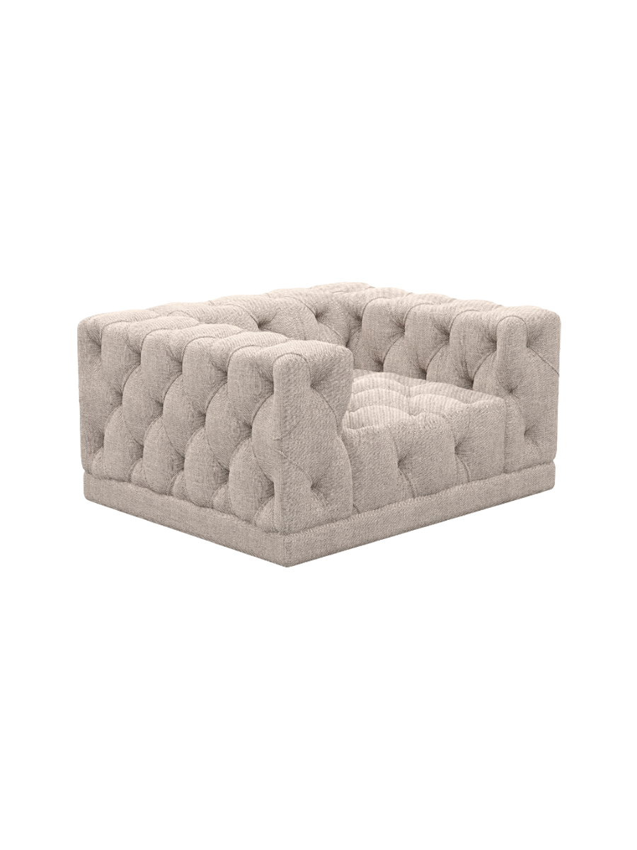 
Design Loungesessel „Malika“ mit Strukturstoff-Bezug - Strukturstoff Anthrazit