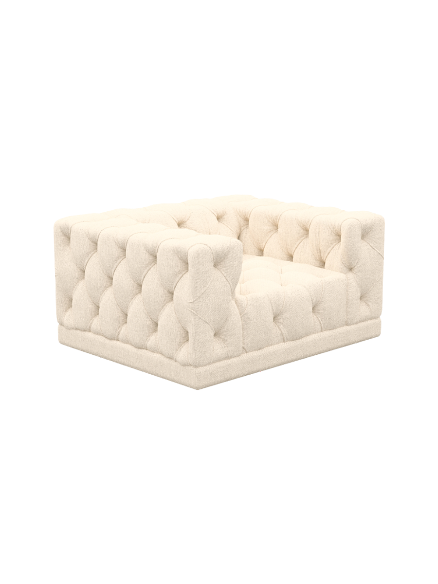 
Design Loungesessel „Malika“ mit Strukturstoff-Bezug - Strukturstoff Anthrazit