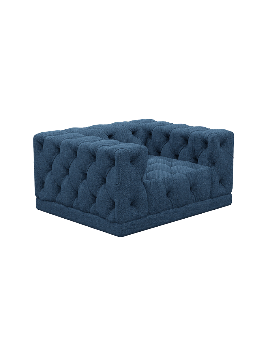 
Design Loungesessel „Malika“ mit Strukturstoff-Bezug - Strukturstoff Anthrazit