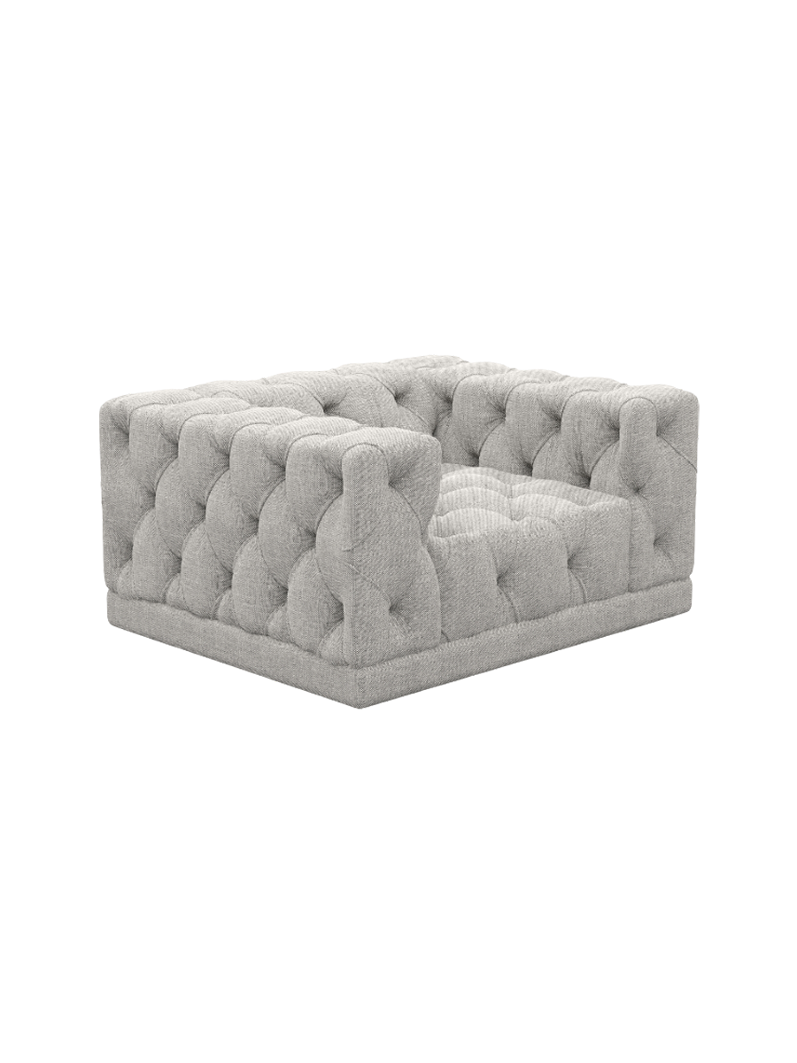 
Design Loungesessel „Malika“ mit Strukturstoff-Bezug - Strukturstoff Anthrazit