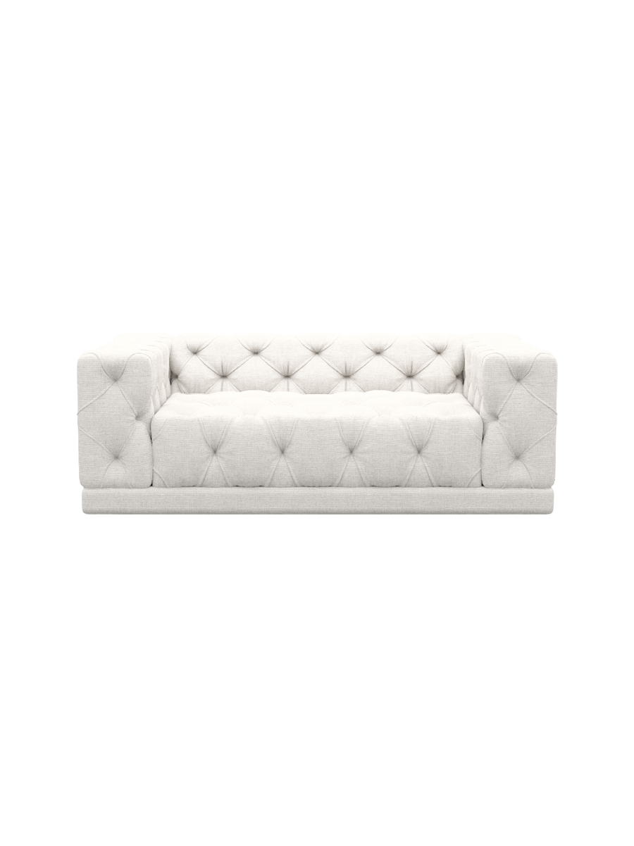 
2-Sitzer Design Sofa „Malika“ mit Strukturstoff-Bezug - Strukturstoff Anthrazit