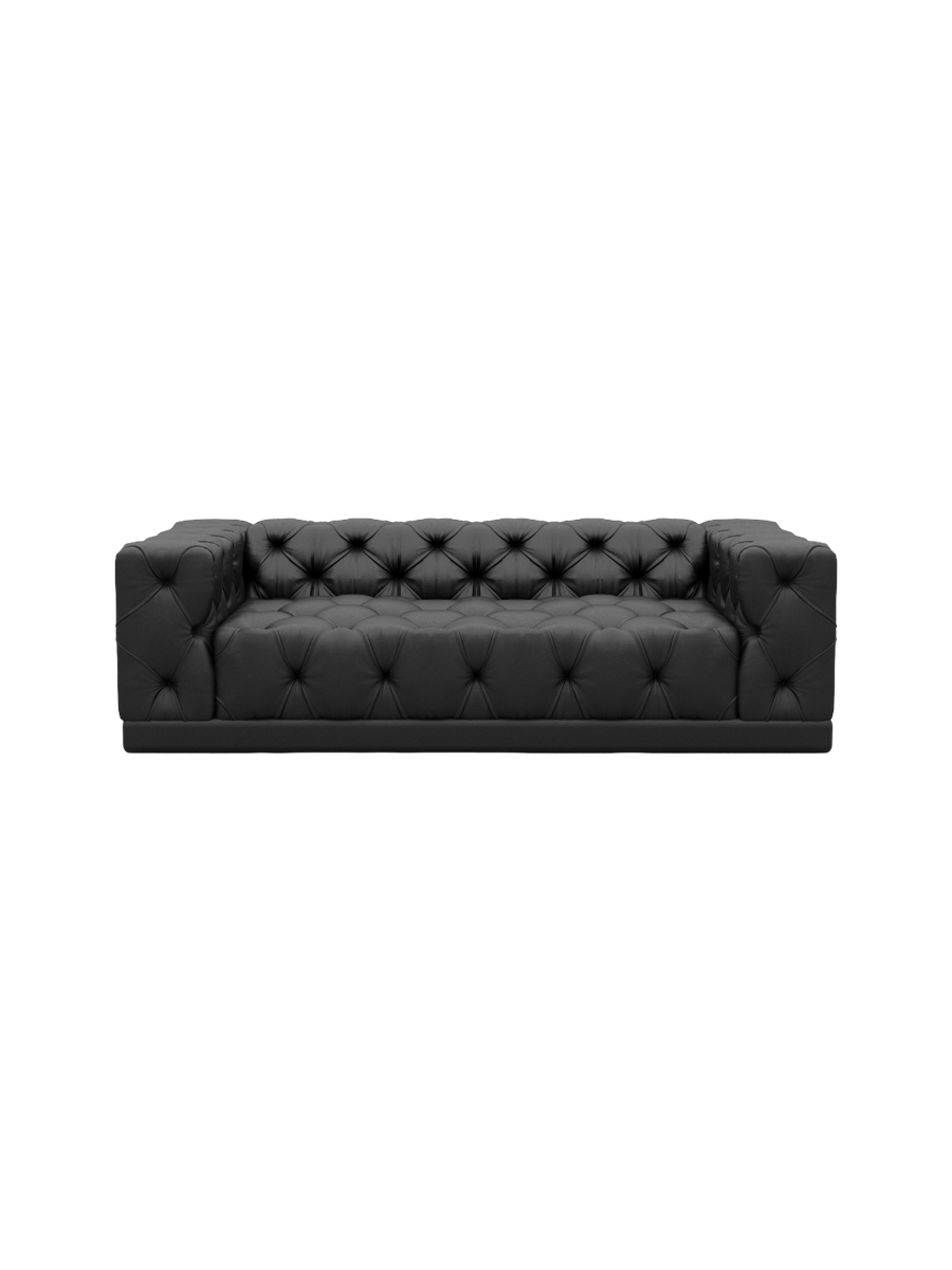 
3-Sitzer Design Echtleder Sofa „Malika“ - Echtleder Beige