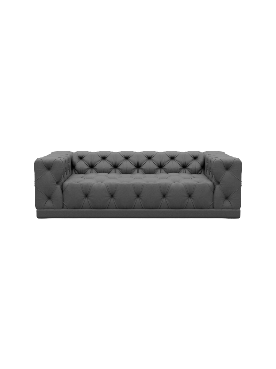 
3-Sitzer Design Echtleder Sofa „Malika“ - Echtleder Beige
