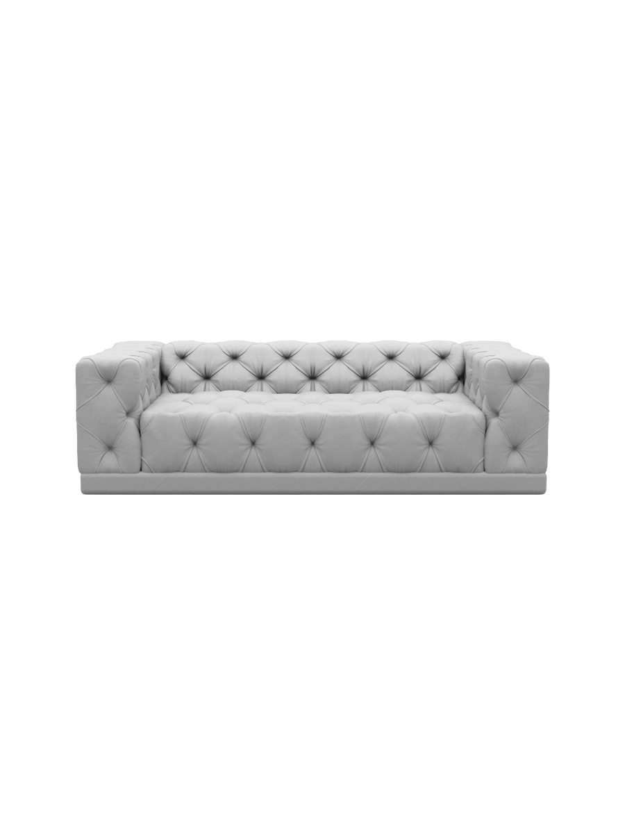 
3-Sitzer Design Echtleder Sofa „Malika“ - Echtleder Beige