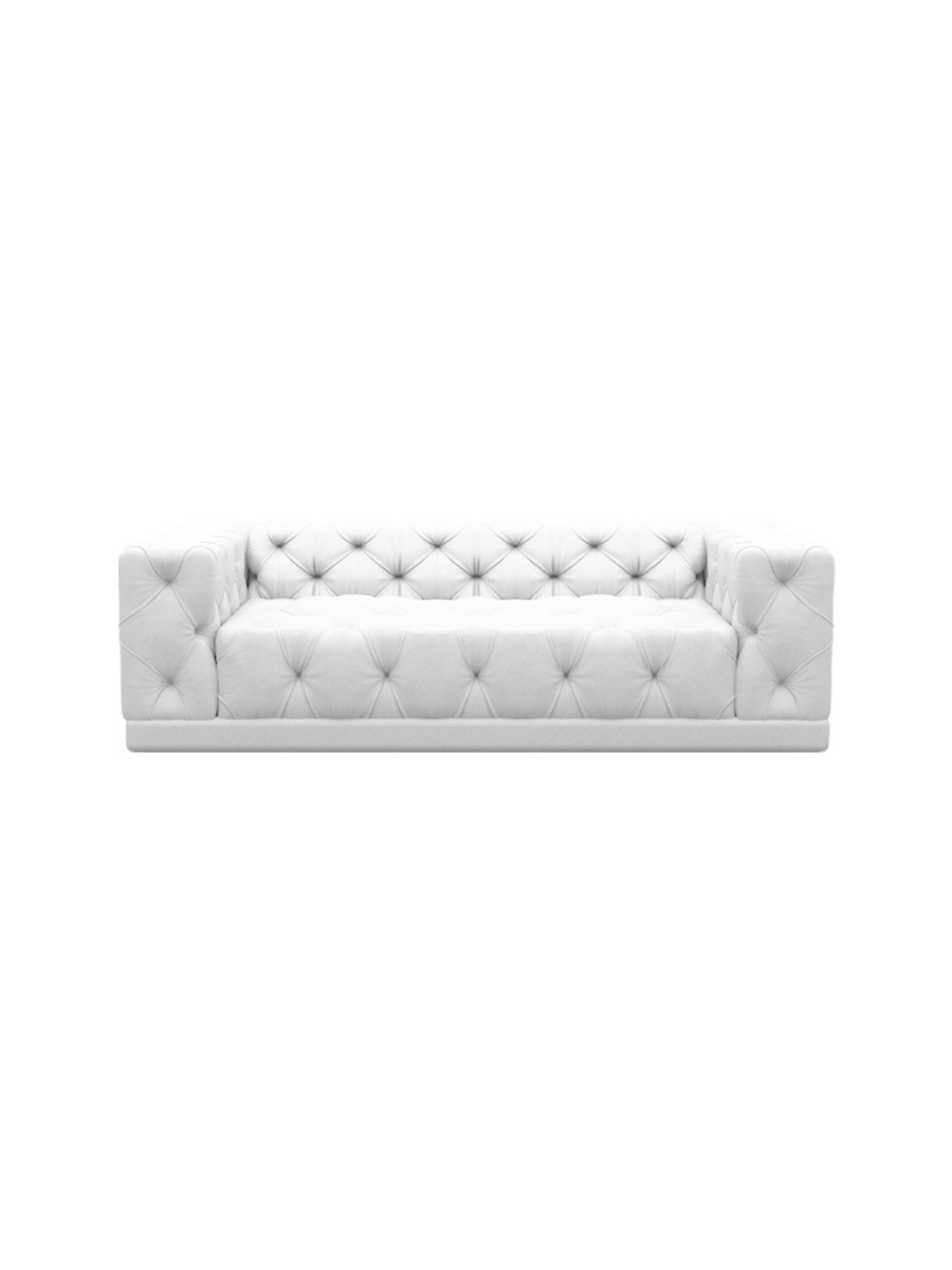 
3-Sitzer Design Echtleder Sofa „Malika“ - Echtleder Beige