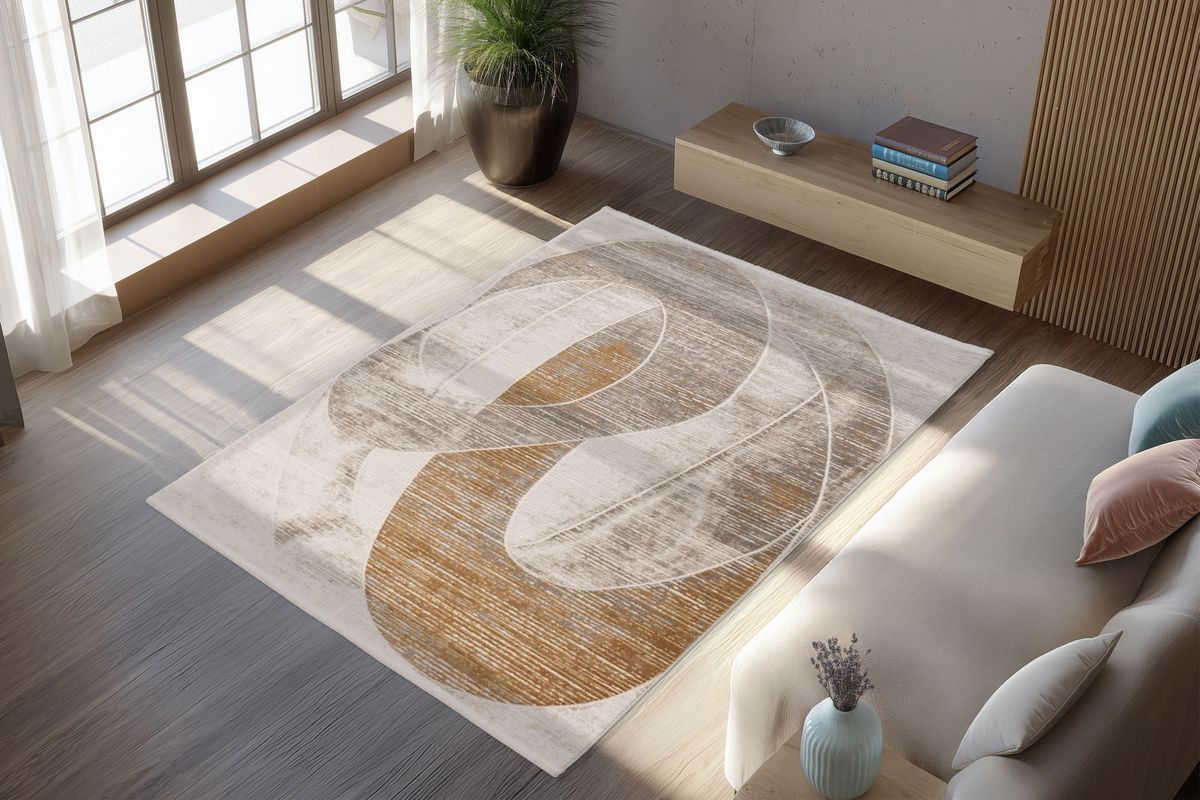 
Tappeto di design di alta qualità „Modena 602“ - Oro - 80 x 150 cm