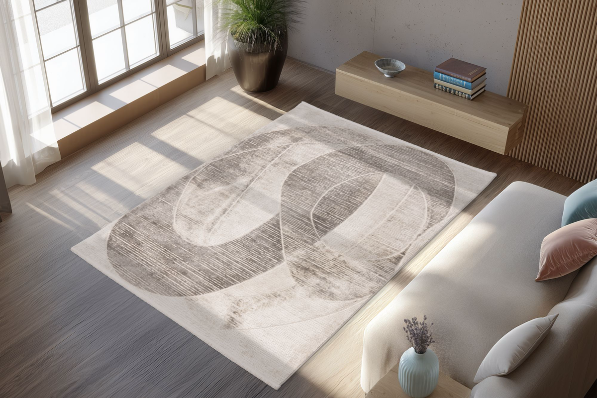 
Tappeto di design di alta qualità „Modena 602“ - Argento - 80 x 150 cm