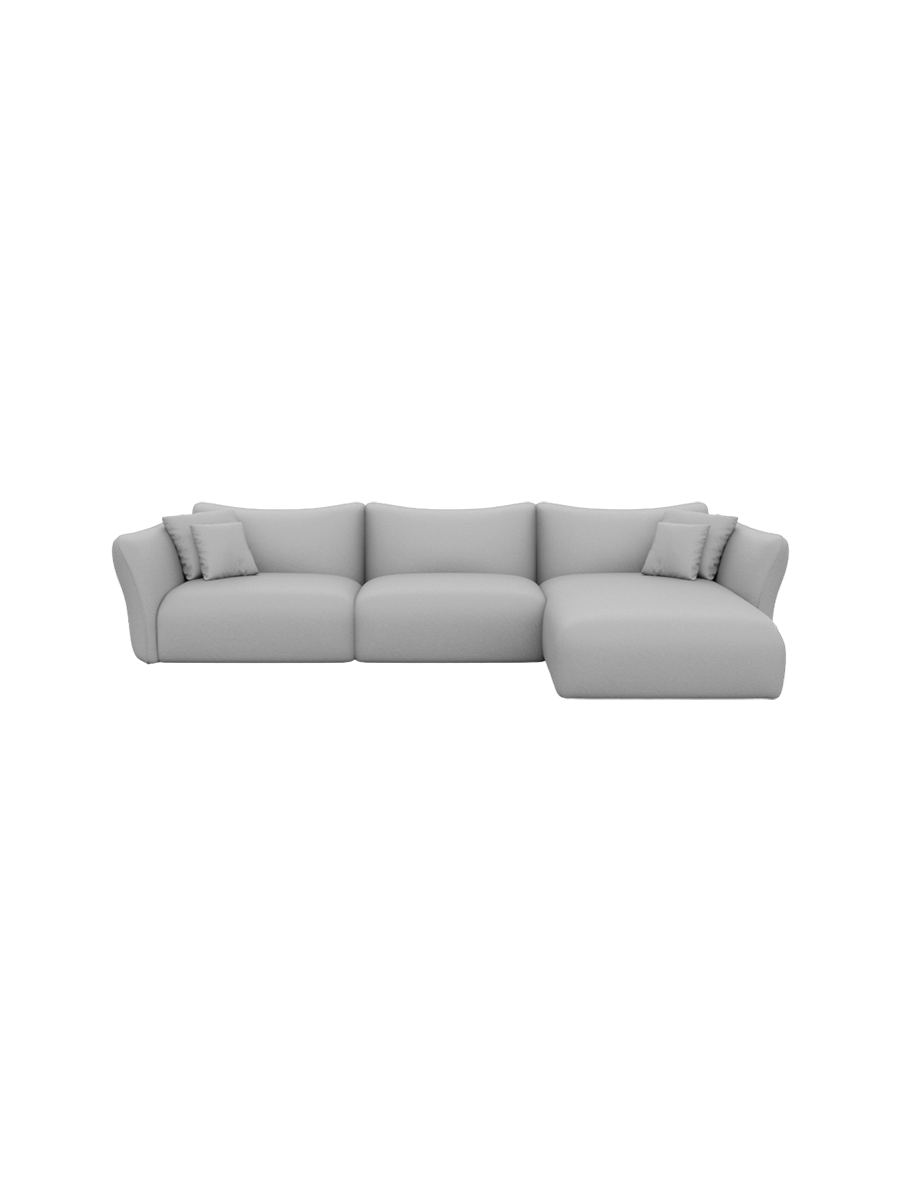 
4-Sitzer Echtleder Design Ecksofa „Mareno“ - Echtleder Beige / Eckteil links