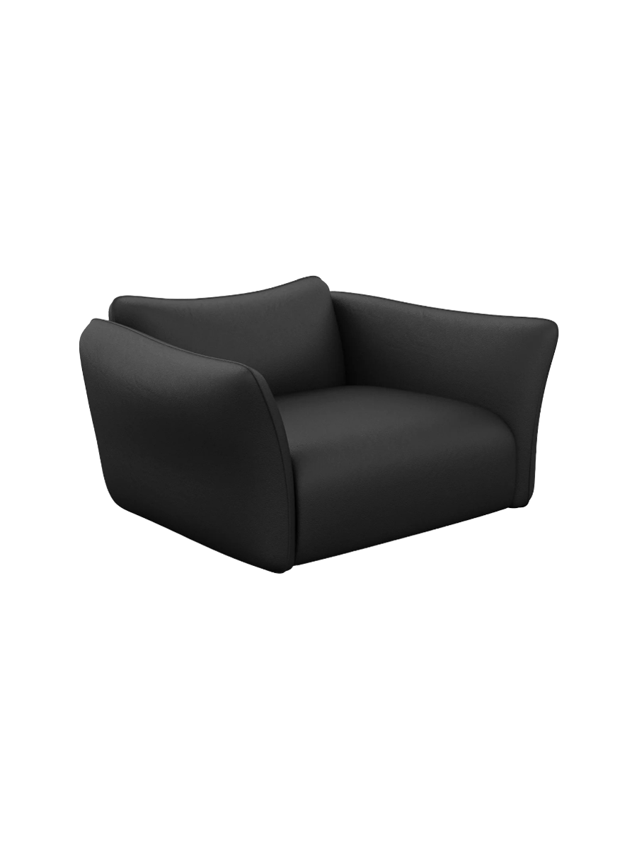 
Echtleder Design Loungesessel „Mareno“ - Echtleder Beige