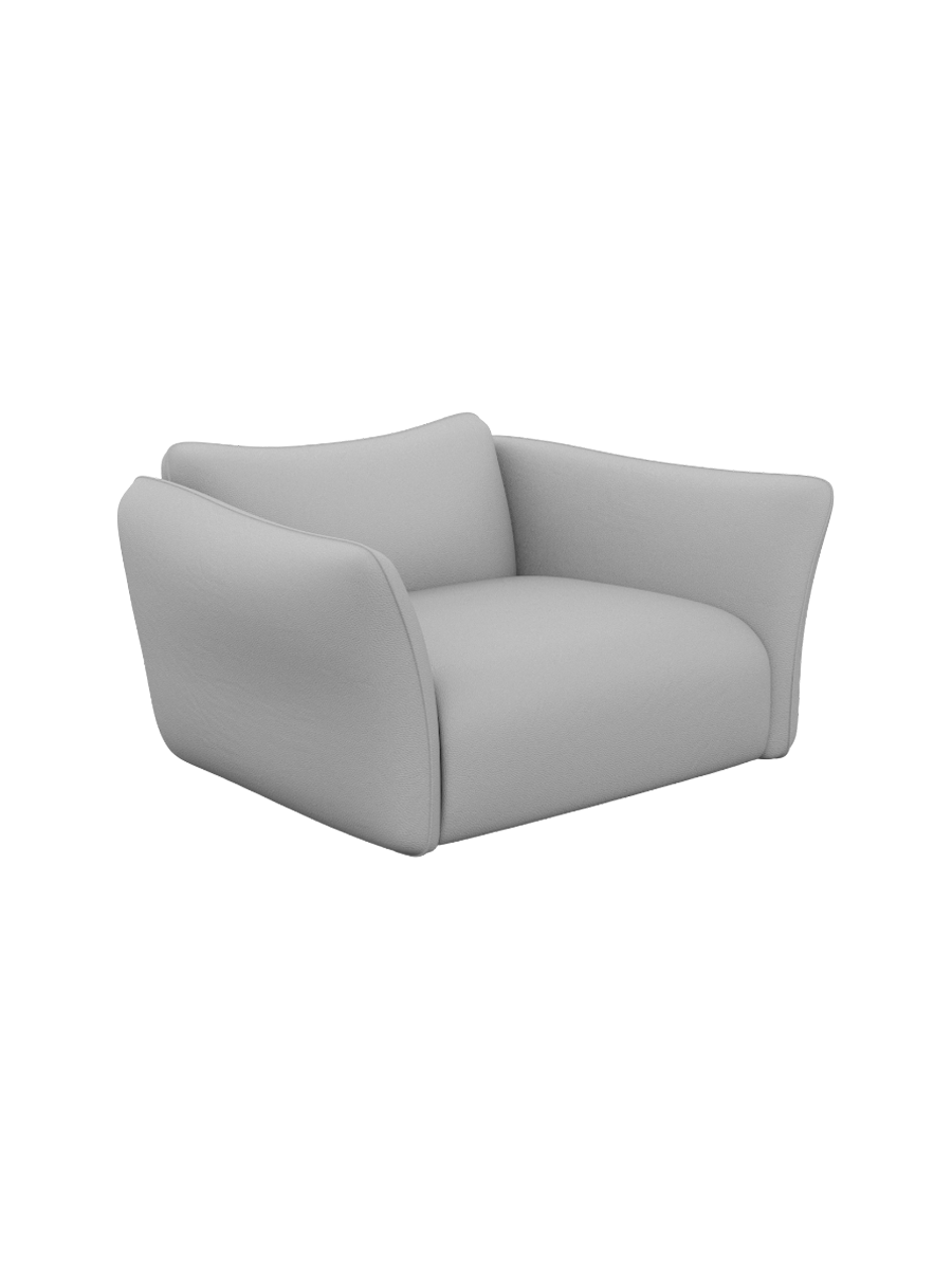 
Echtleder Design Loungesessel „Mareno“ - Echtleder Beige