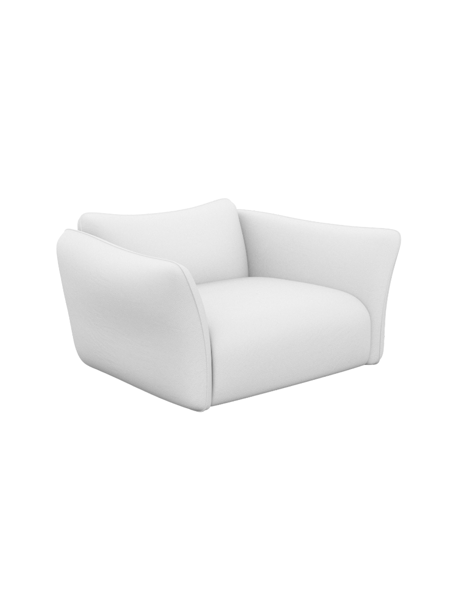 
Echtleder Design Loungesessel „Mareno“ - Echtleder Beige