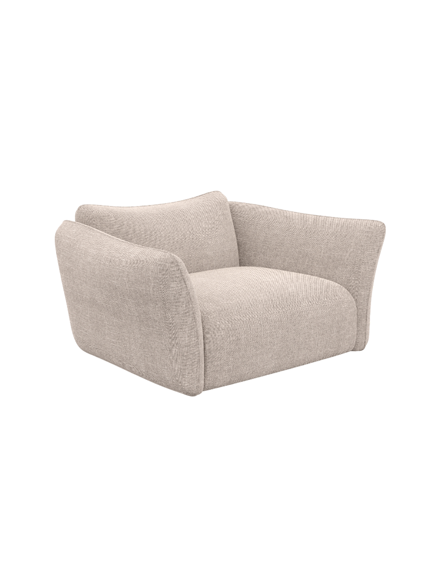 
Design Loungesessel „Mareno“ mit Strukturstoff-Bezug - Strukturstoff Anthrazit
