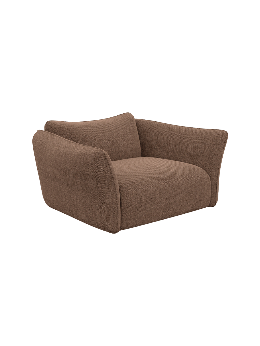 
Design Loungesessel „Mareno“ mit Strukturstoff-Bezug - Strukturstoff Anthrazit