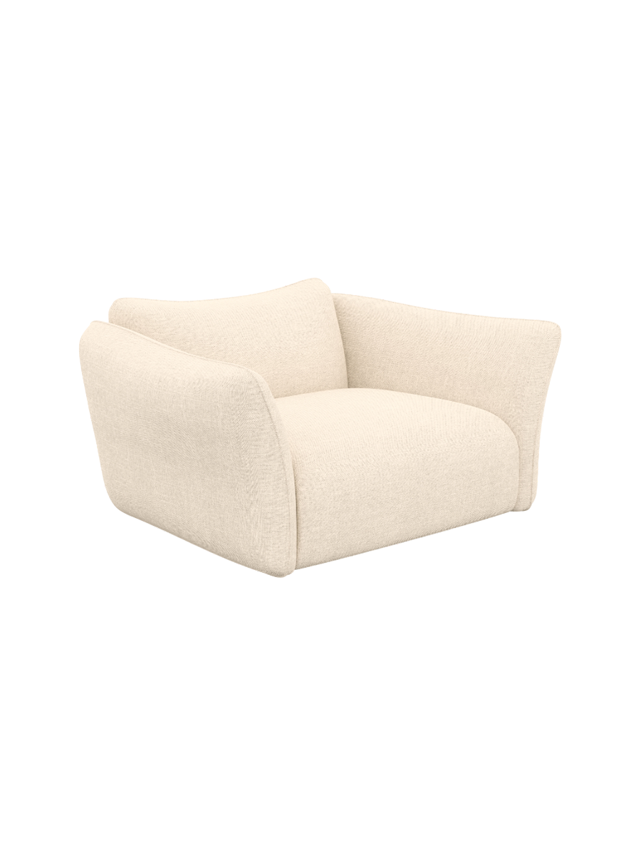 
Design Loungesessel „Mareno“ mit Strukturstoff-Bezug - Strukturstoff Anthrazit