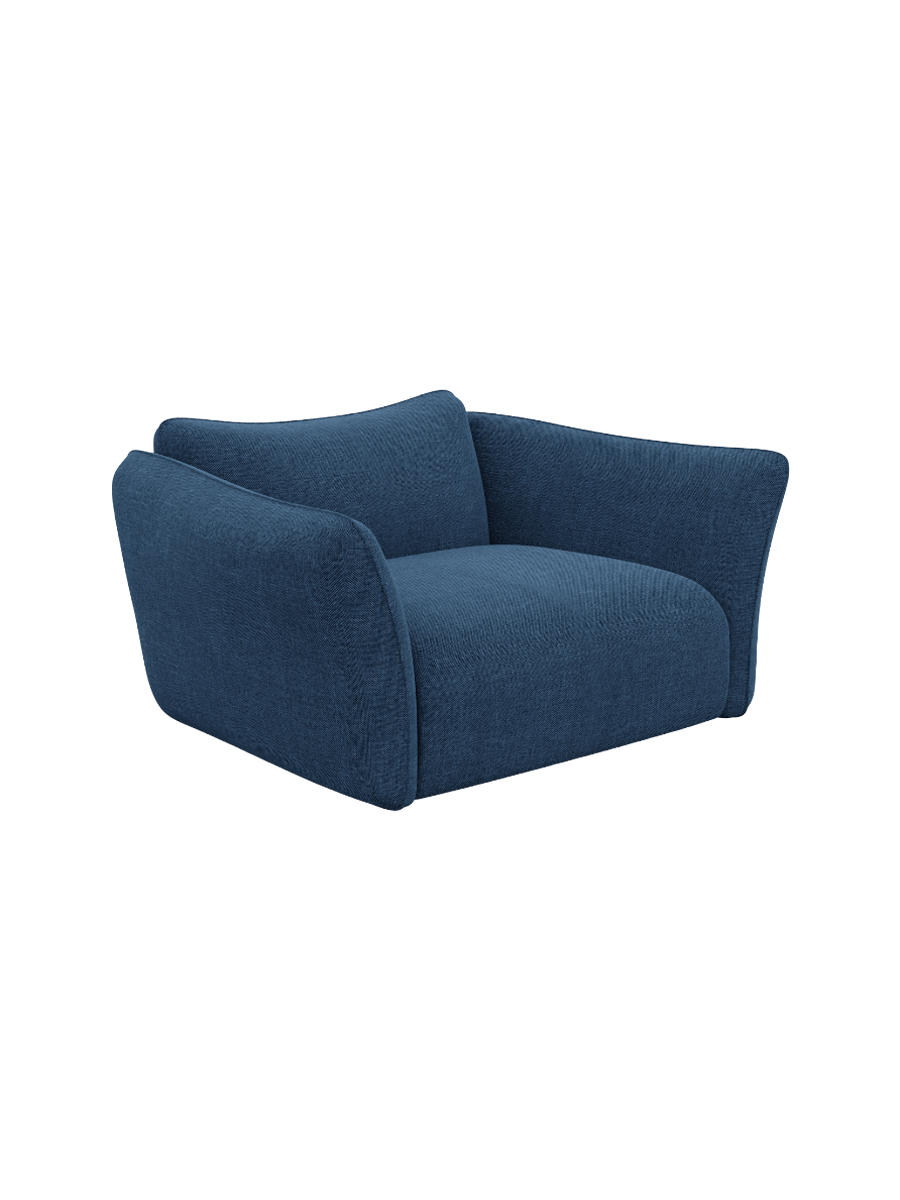 
Design Loungesessel „Mareno“ mit Strukturstoff-Bezug - Strukturstoff Anthrazit