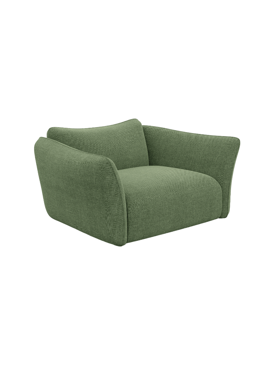 
Design Loungesessel „Mareno“ mit Strukturstoff-Bezug - Strukturstoff Anthrazit