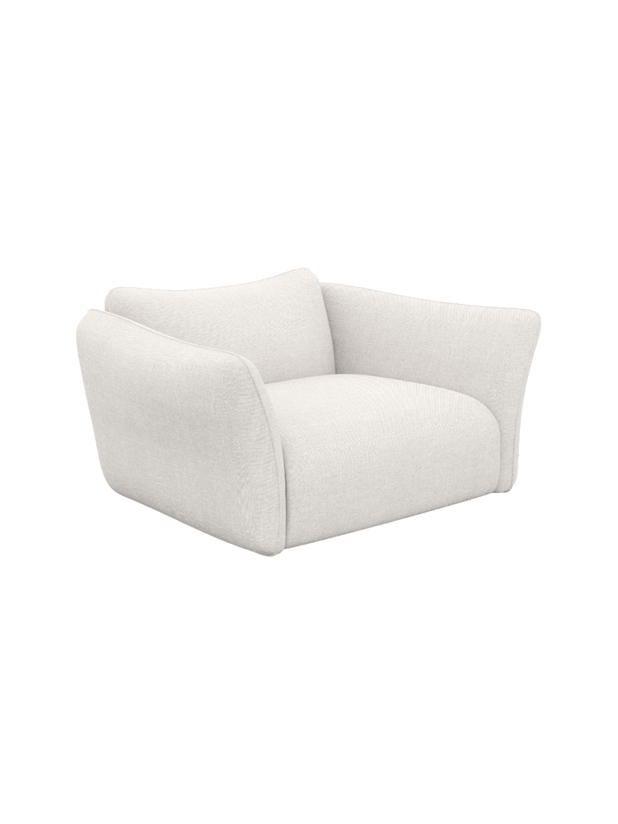 
Design Loungesessel „Mareno“ mit Strukturstoff-Bezug - Strukturstoff Anthrazit