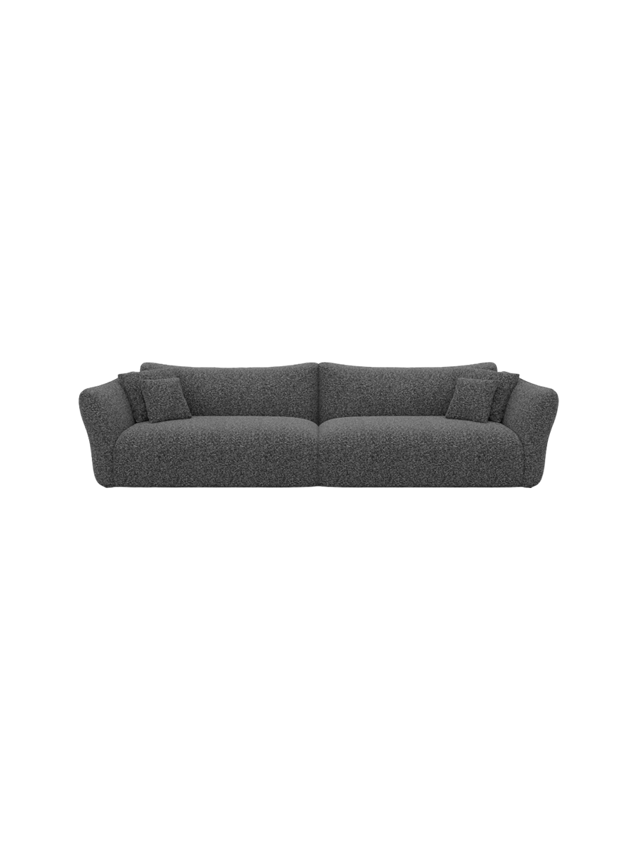 
3-Sitzer Design Sofa „Mareno“ mit Bouclé-Bezug - Bouclé Graphit