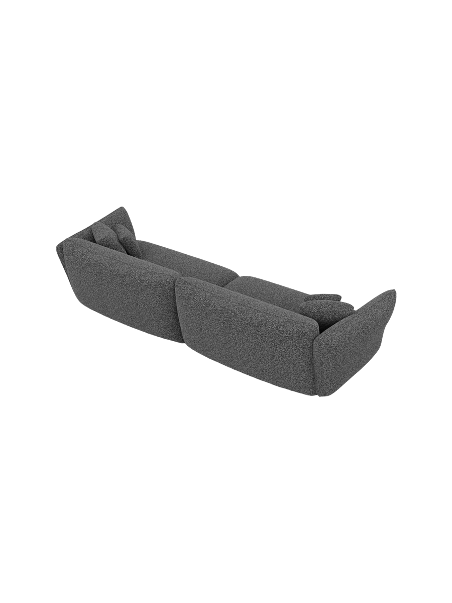 
3-Sitzer Design Sofa „Mareno“ mit Bouclé-Bezug - Bouclé Graphit
