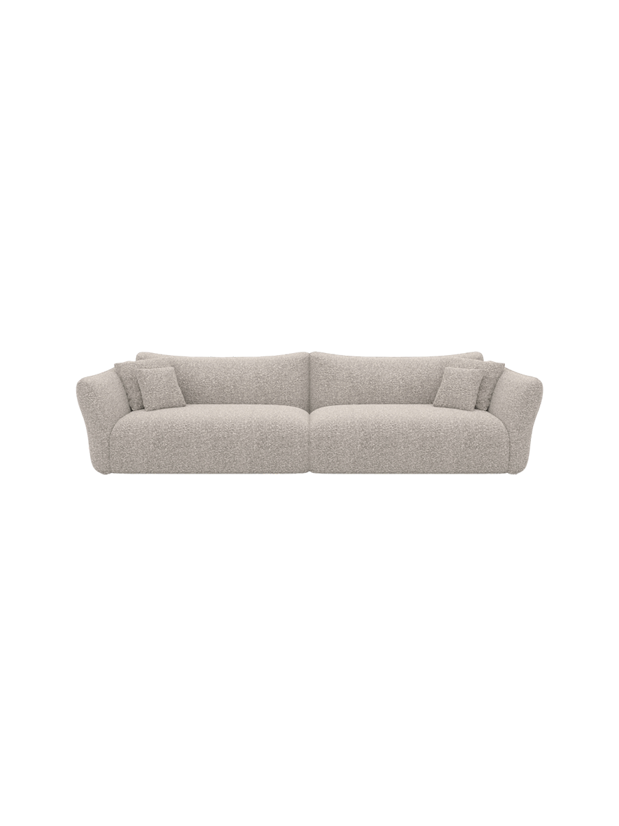 
3-Sitzer Design Sofa „Mareno“ mit Bouclé-Bezug - Bouclé Graphit