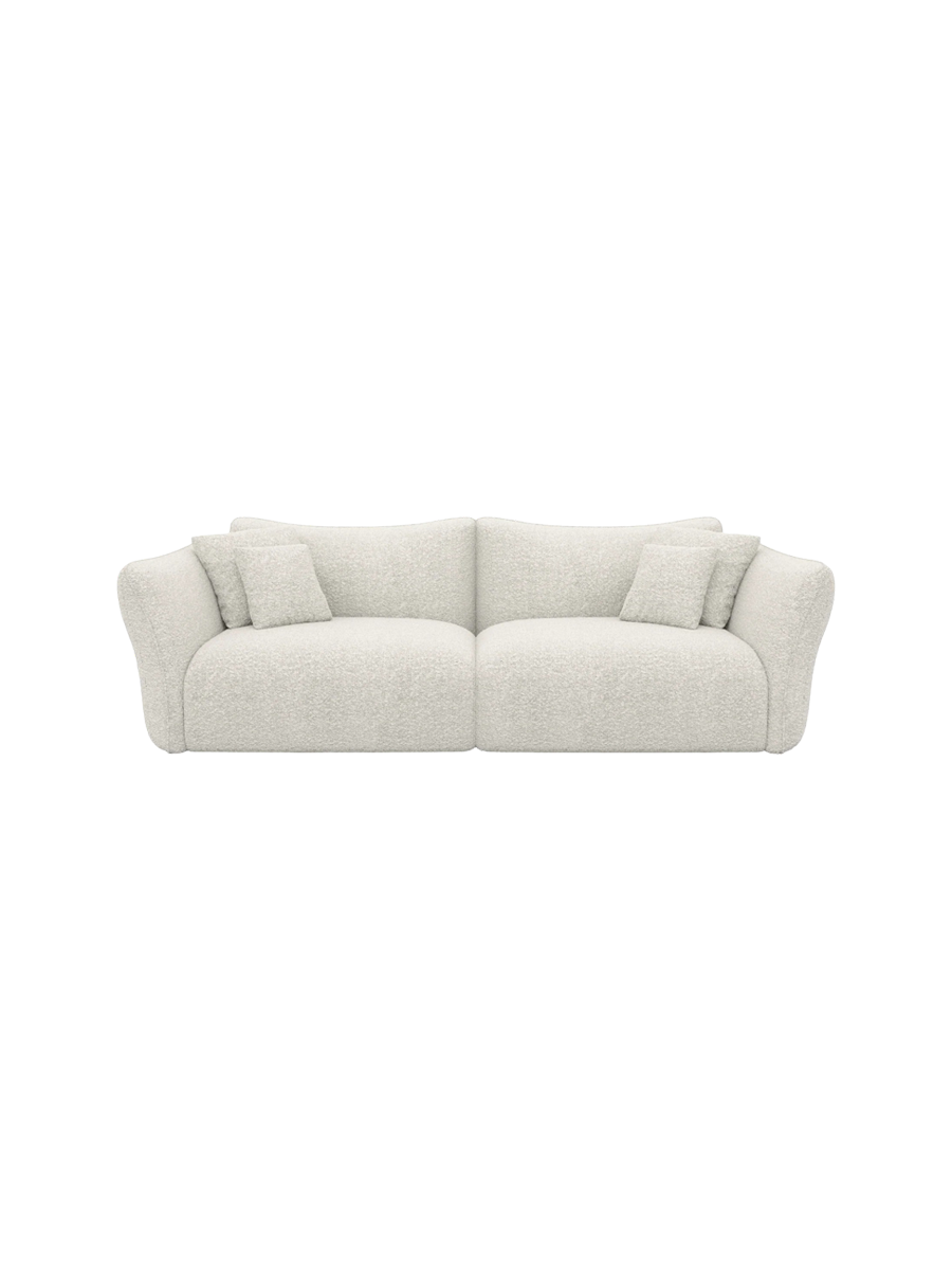 
3-Sitzer Design Sofa „Mareno“ mit Bouclé-Bezug - Bouclé Graphit