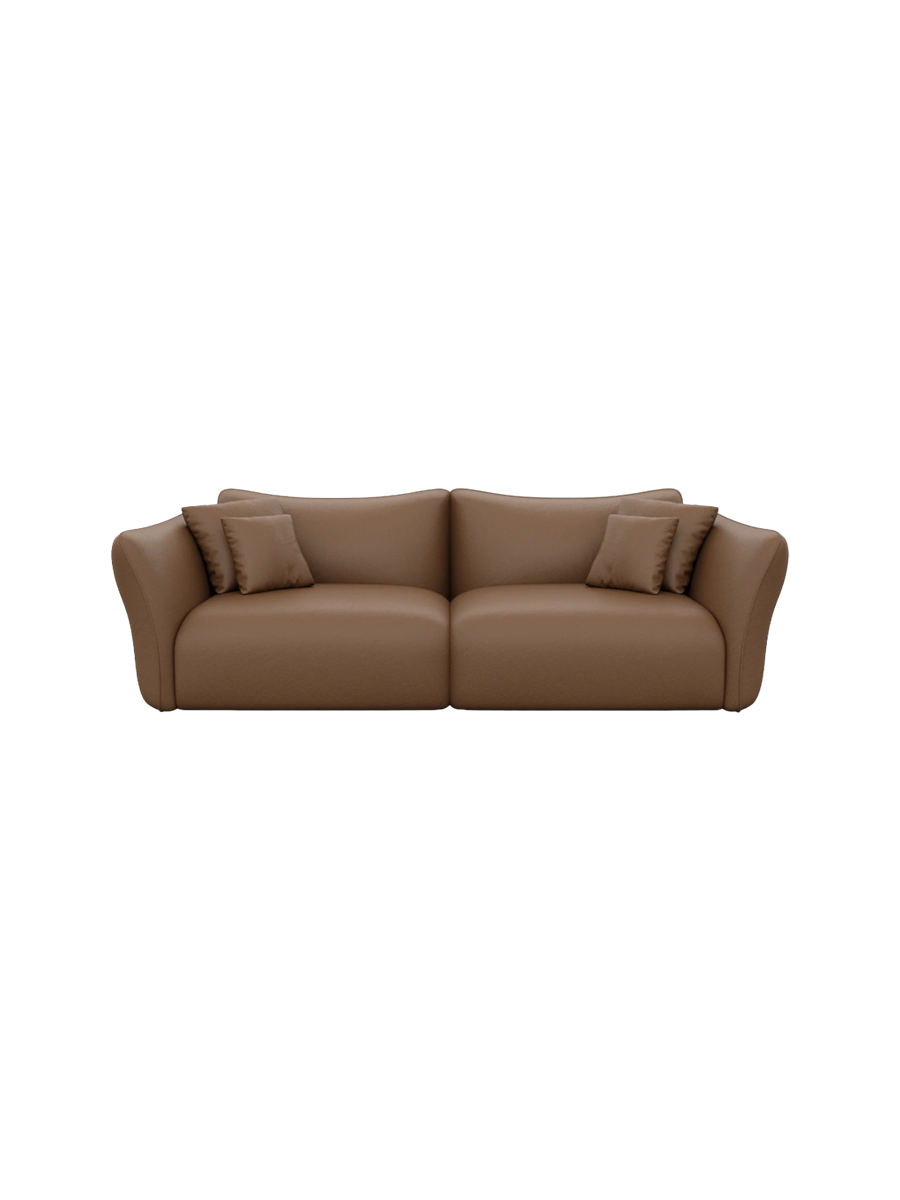 
3-Sitzer Echtleder Design Sofa „Mareno“ - Echtleder Beige