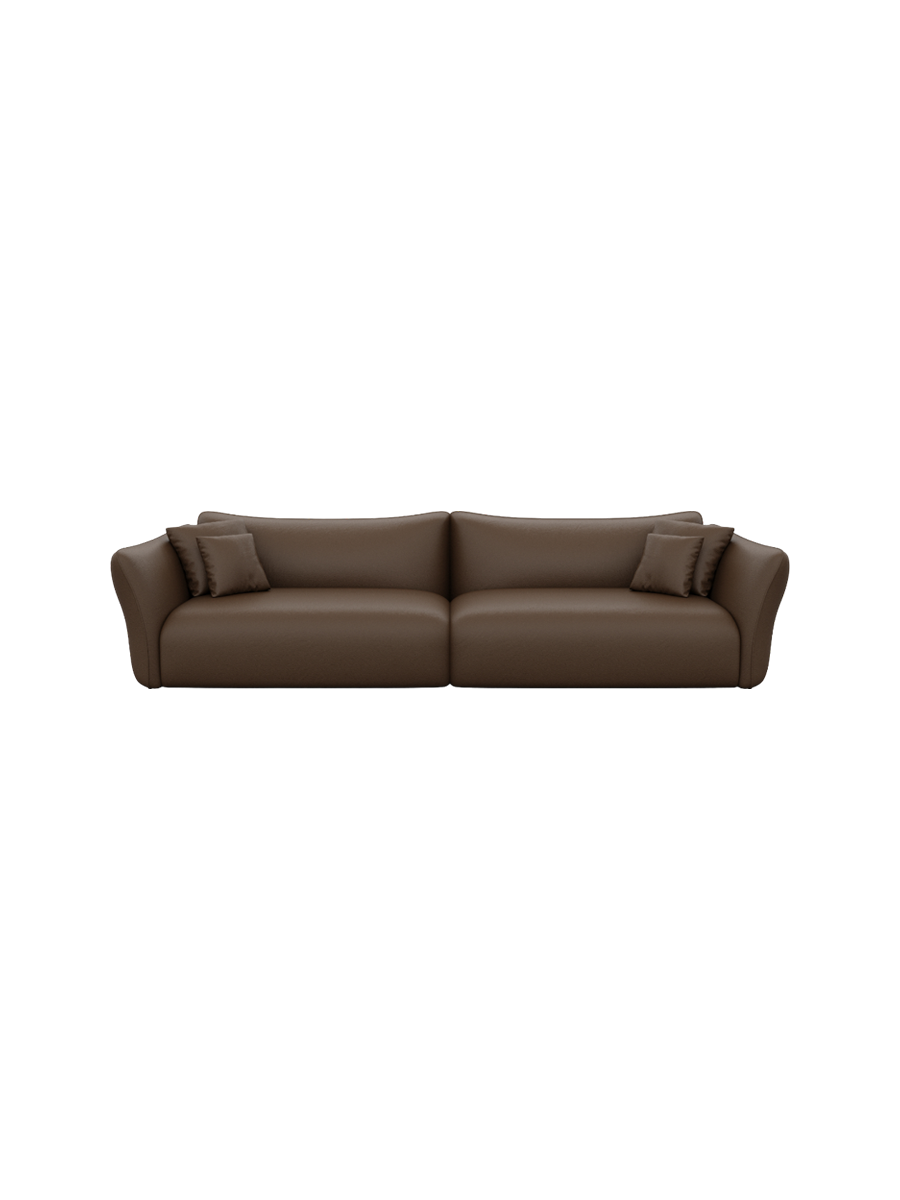 
3-Sitzer Echtleder Design Sofa „Mareno“ - Echtleder Beige