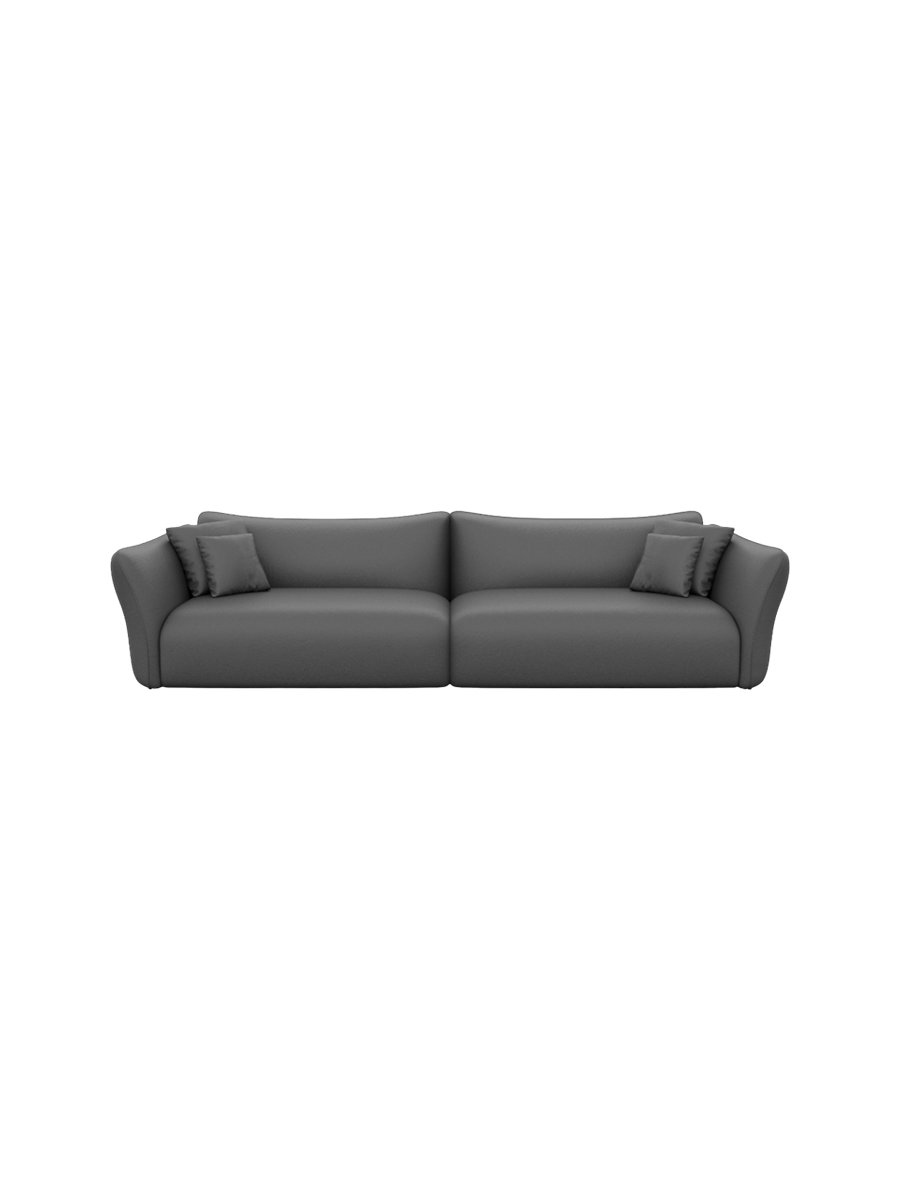 
3-Sitzer Echtleder Design Sofa „Mareno“ - Echtleder Beige