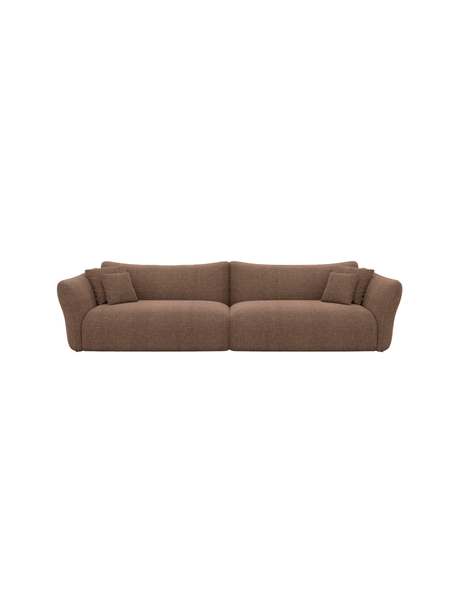 
3-Sitzer Design Sofa „Mareno“ mit Strukturstoff-Bezug - Strukturstoff Anthrazit