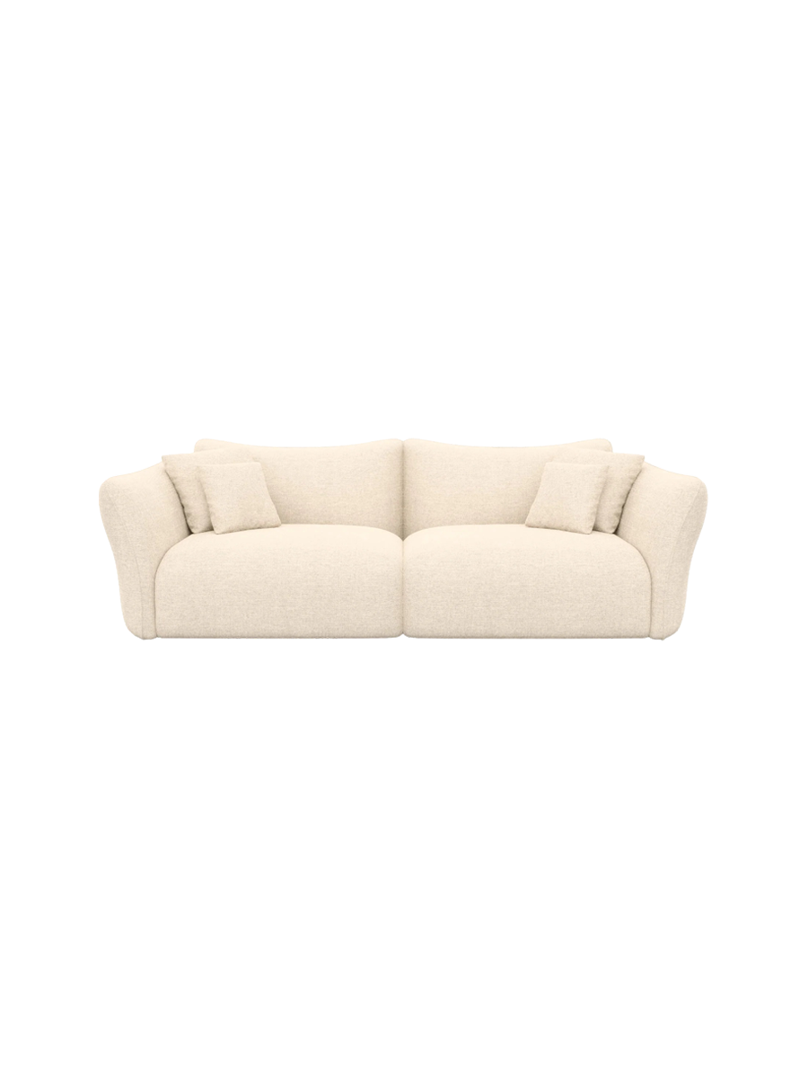 
3-Sitzer Design Sofa „Mareno“ mit Strukturstoff-Bezug - Strukturstoff Anthrazit