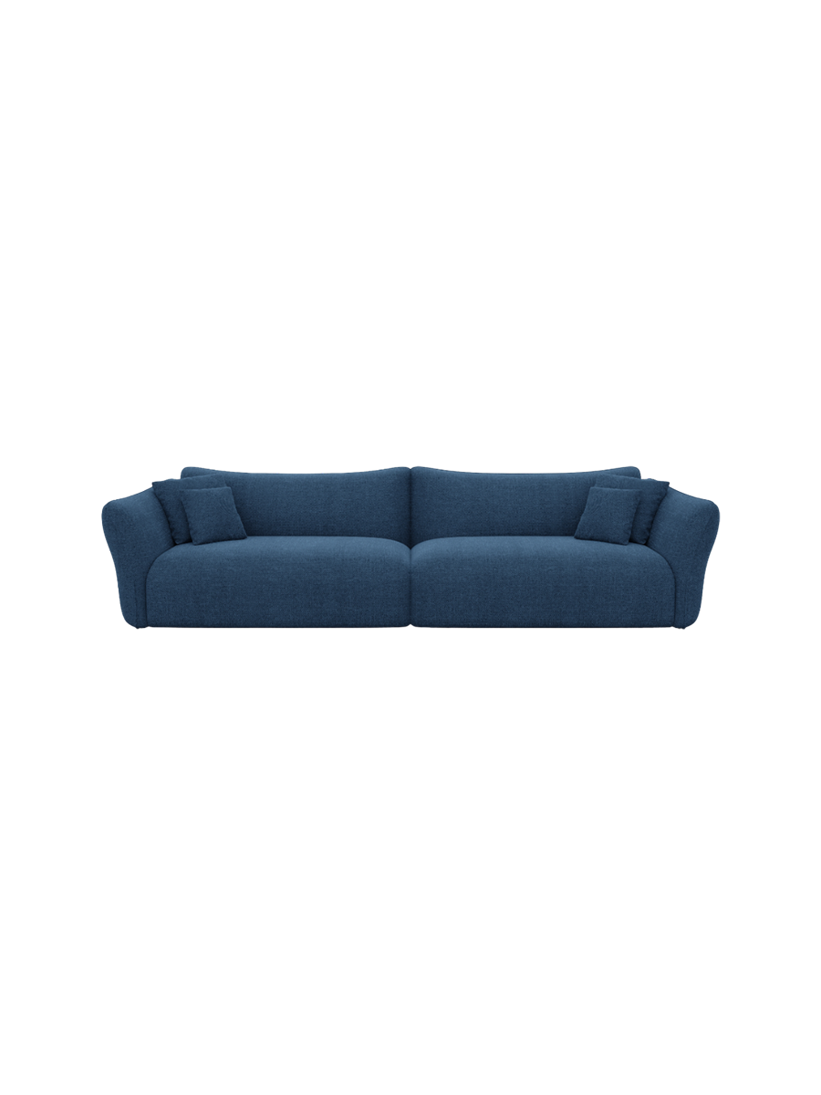 
3-Sitzer Design Sofa „Mareno“ mit Strukturstoff-Bezug - Strukturstoff Anthrazit