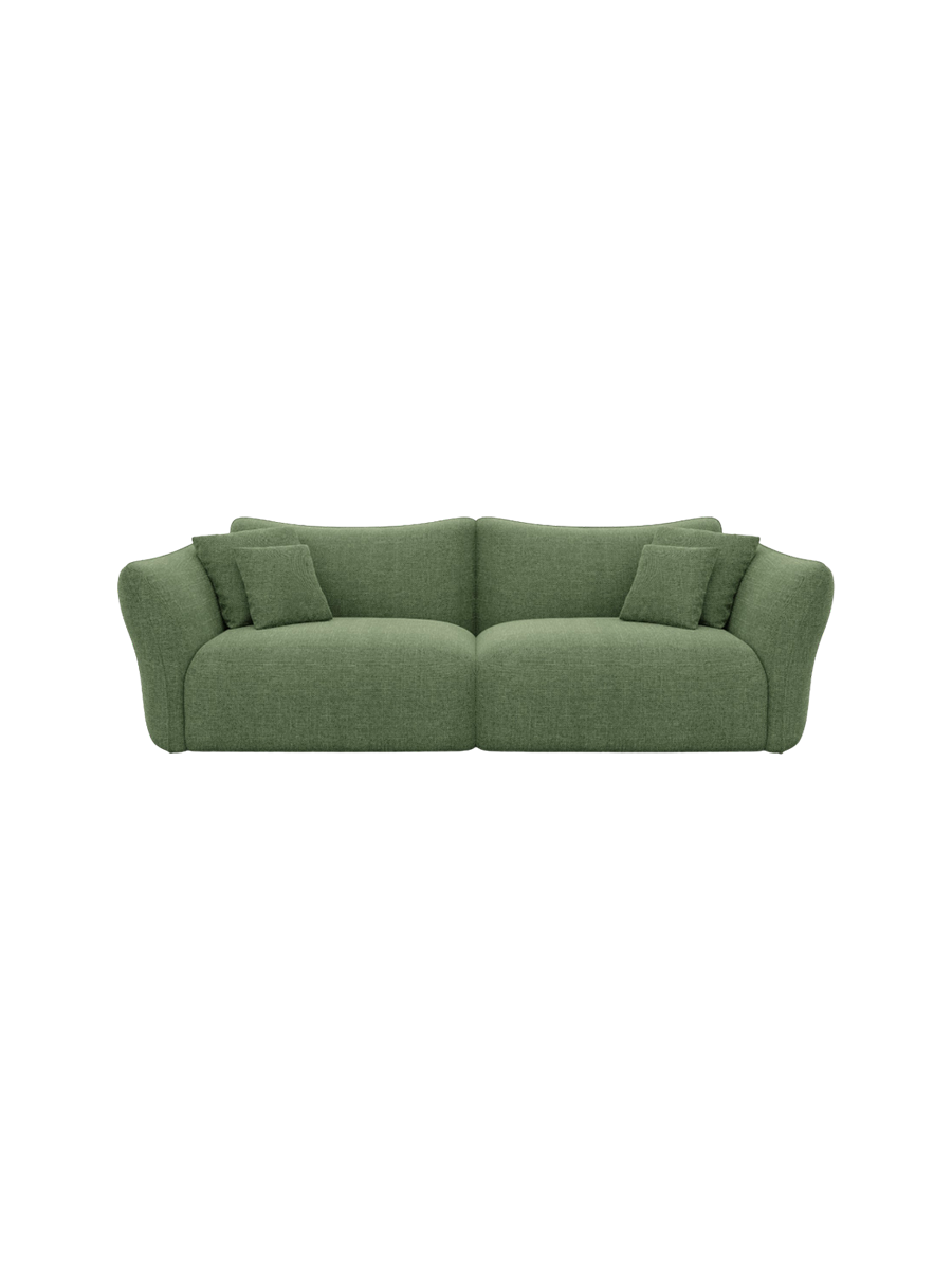 
3-Sitzer Design Sofa „Mareno“ mit Strukturstoff-Bezug - Strukturstoff Anthrazit