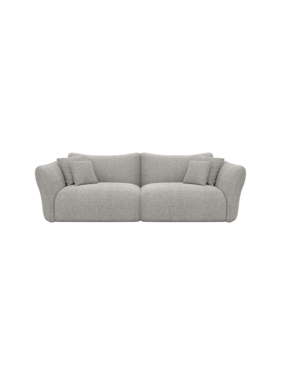 
3-Sitzer Design Sofa „Mareno“ mit Strukturstoff-Bezug - Strukturstoff Anthrazit