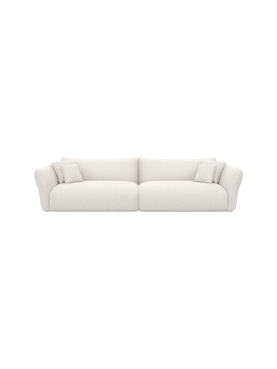 
3-Sitzer Design Sofa „Mareno“ mit Strukturstoff-Bezug - Strukturstoff Anthrazit