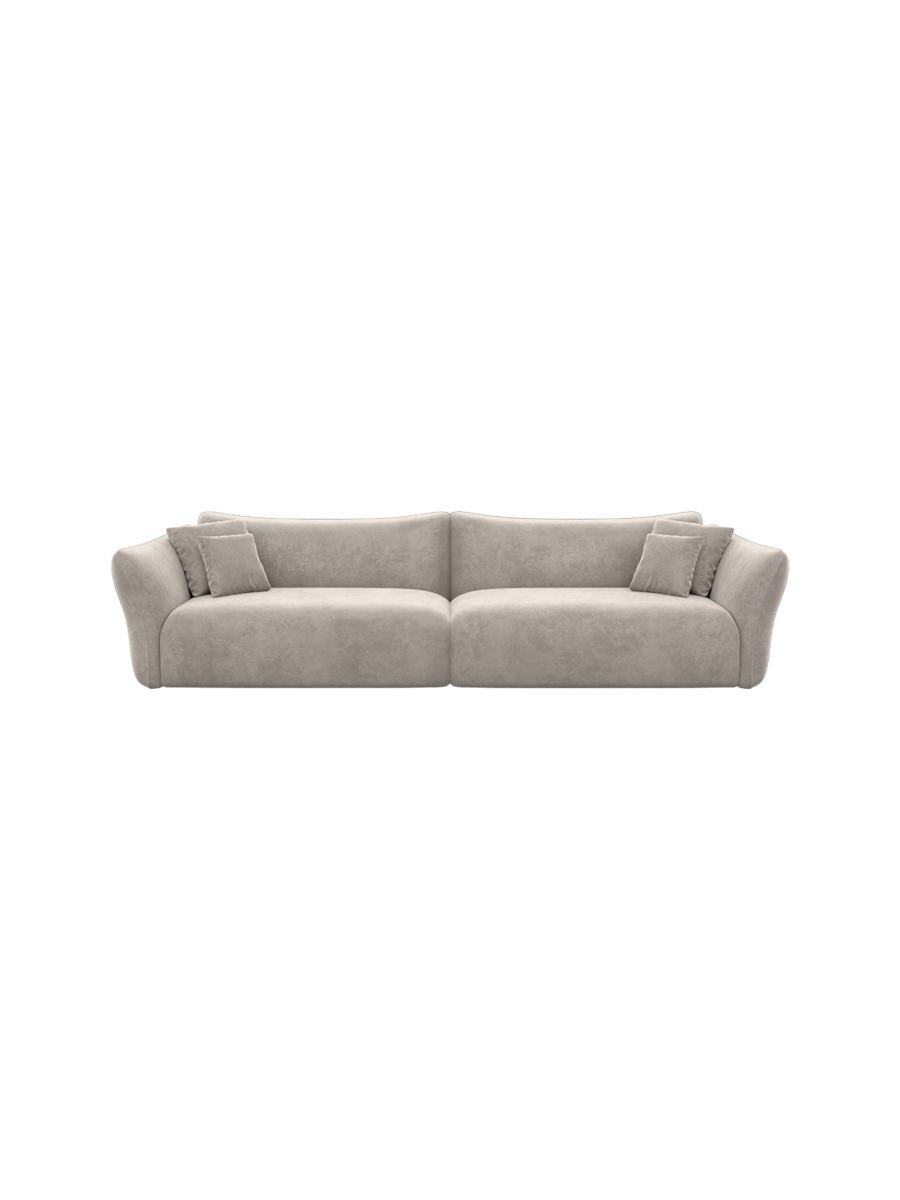 
3-Sitzer Design Sofa „Mareno“ mit Samtbezug - Samtbezug Königsblau