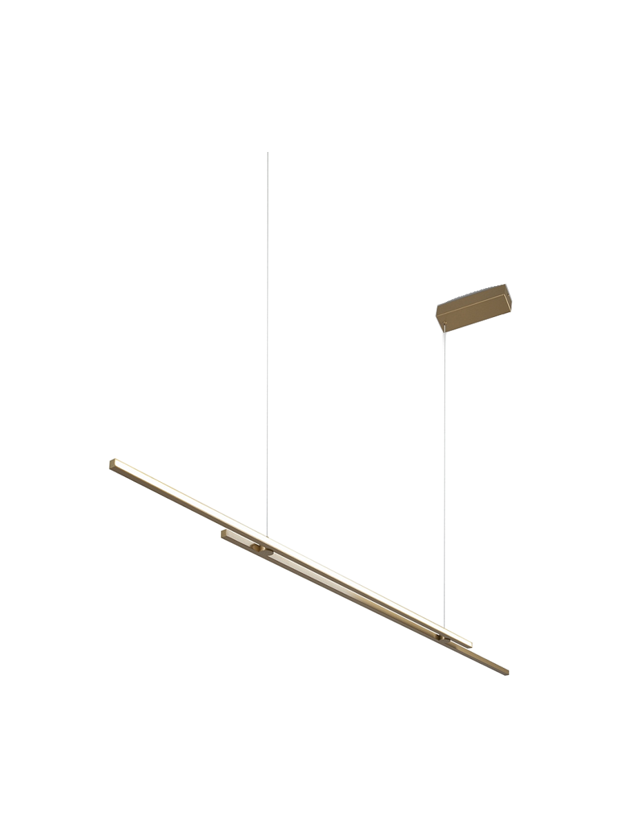 
Lampada a sospensione di design LED Long “Halo” - Ottone